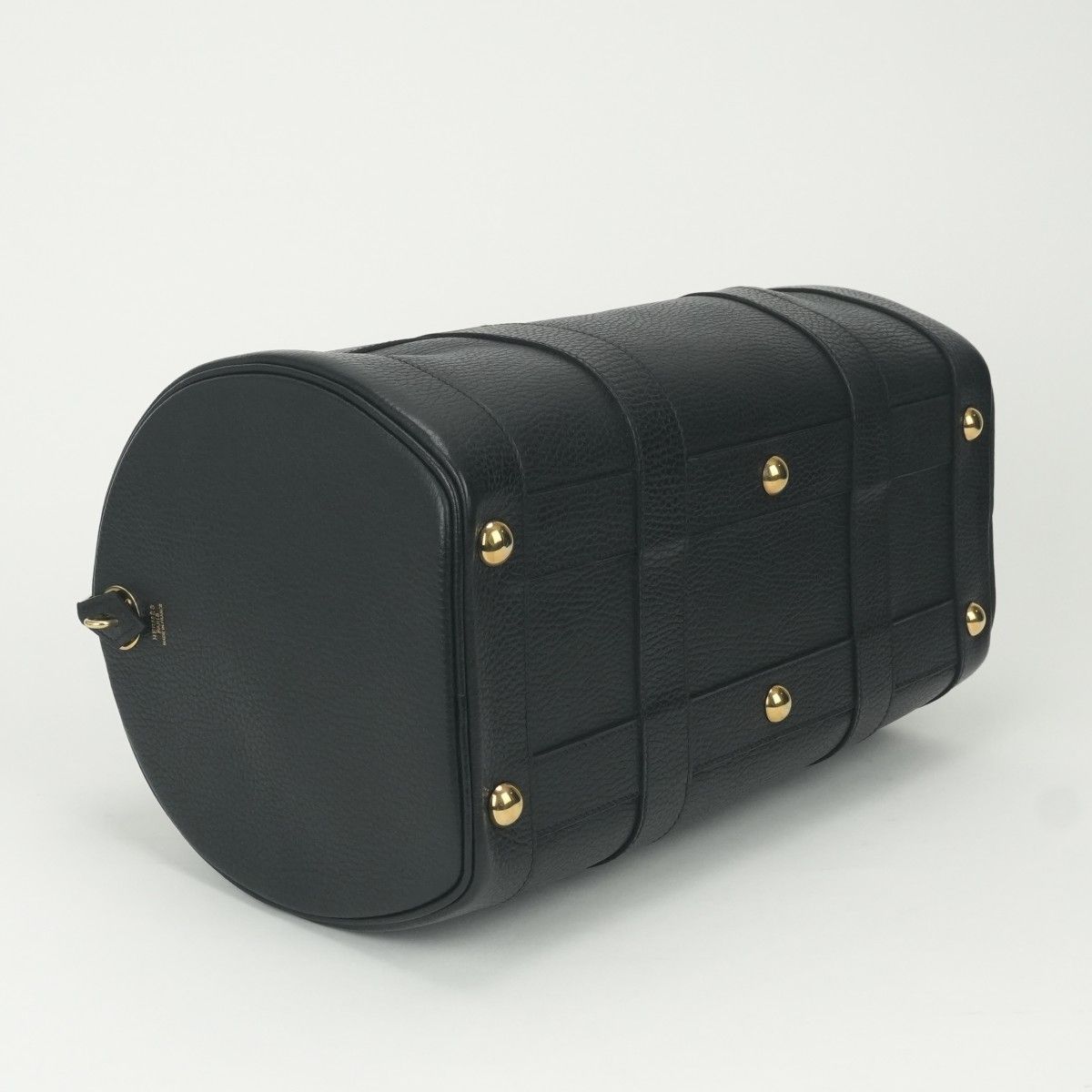 Hermes All Day Boston Bag Ardennes Noir Black Gold — view 6