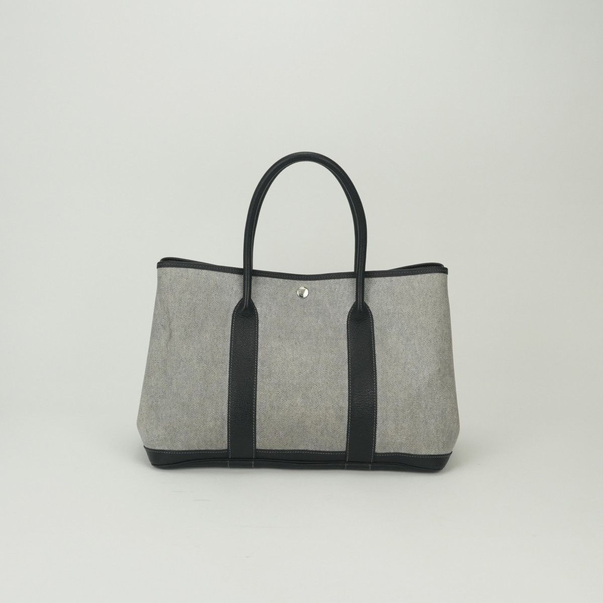Hermes Garden Party PM 36 Tote Buffalo Noir Black Silver Handbag — view 3