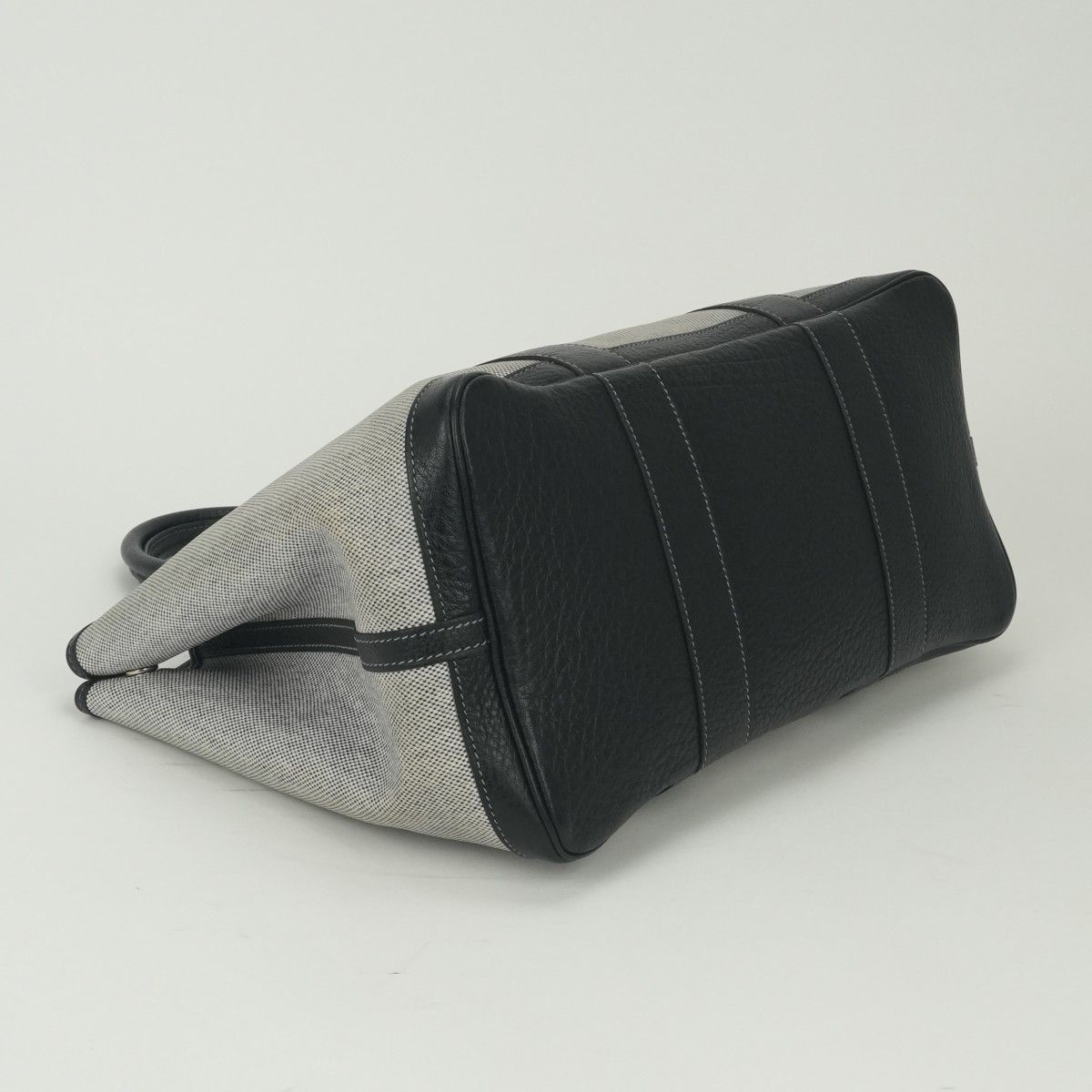 Hermes Garden Party PM 36 Tote Buffalo Noir Black Silver Handbag — view 6