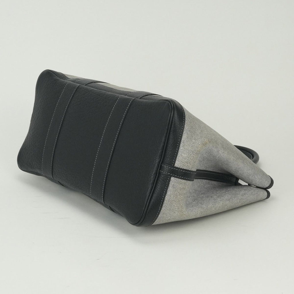 Hermes Garden Party PM 36 Tote Buffalo Noir Black Silver Handbag — view 5