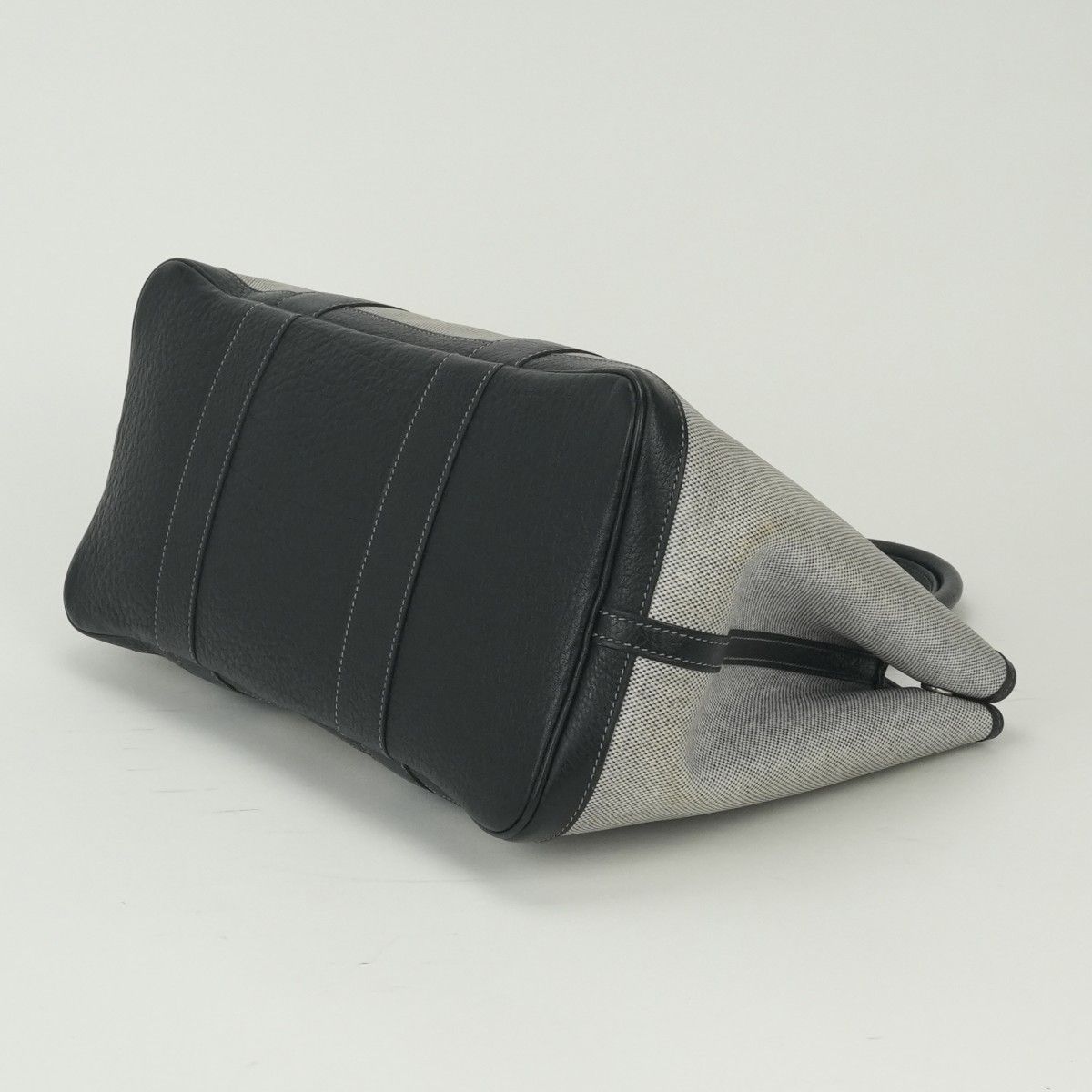 Hermes Garden Party PM 36 Tote Buffalo Noir Black Silver Handbag — view 5