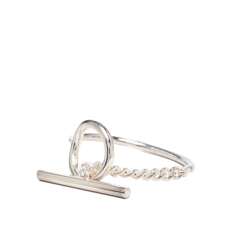 Hermes Croisette Bracelet Silver — view 2