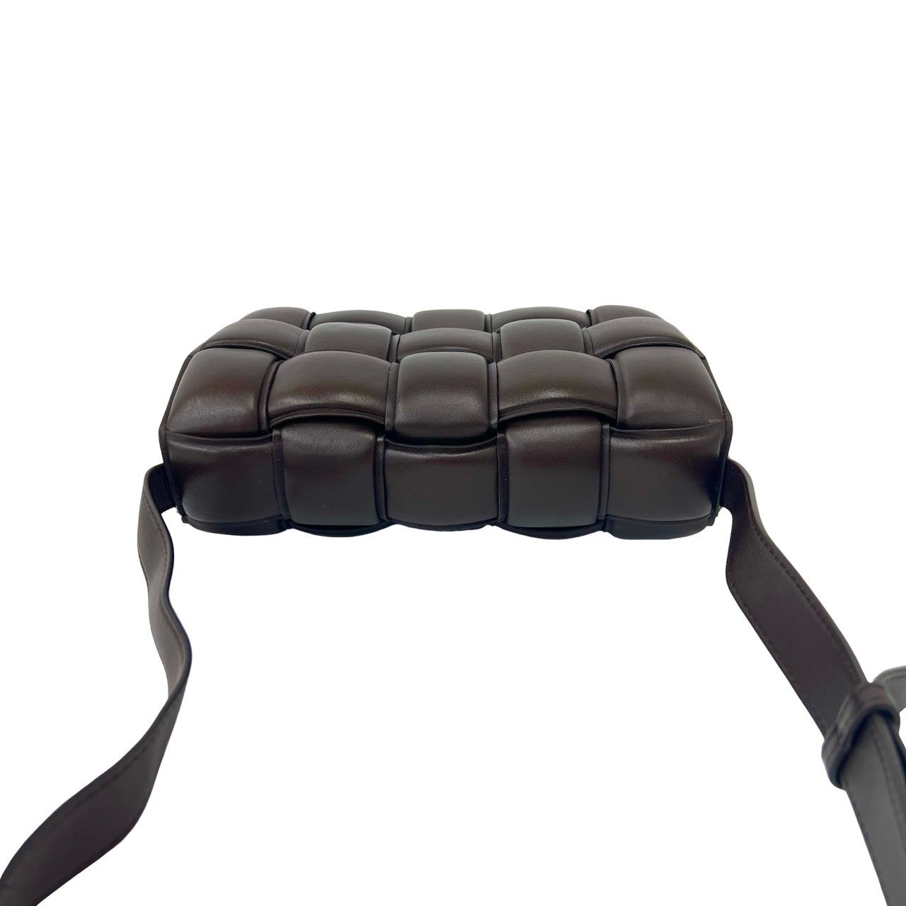 Bottega Veneta Padded Cassette Intrecciato Leather Shoulder Bag Brown — view 4