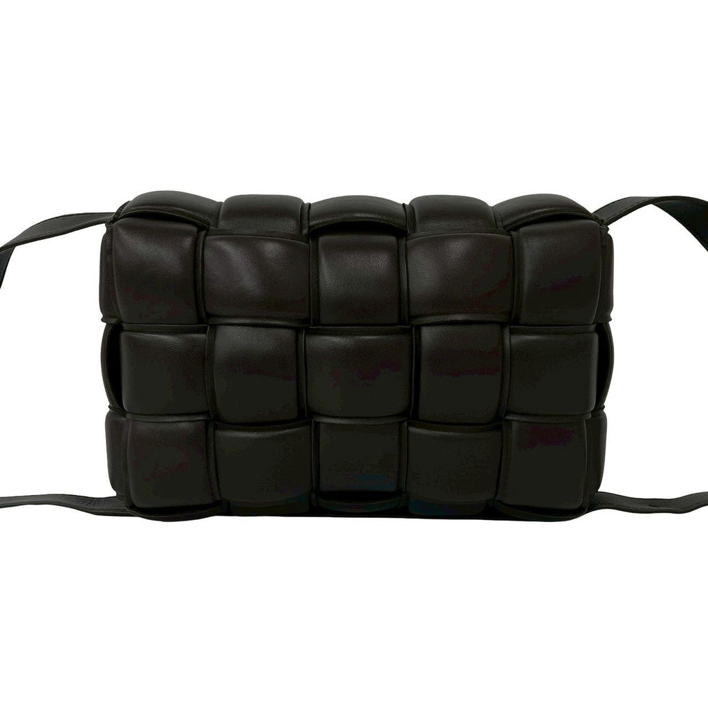 Bottega Veneta Padded Cassette Intrecciato Leather Shoulder Bag Brown — view 3