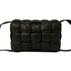 Bottega Veneta Padded Cassette Intrecciato Leather Shoulder Bag Brown — view 3