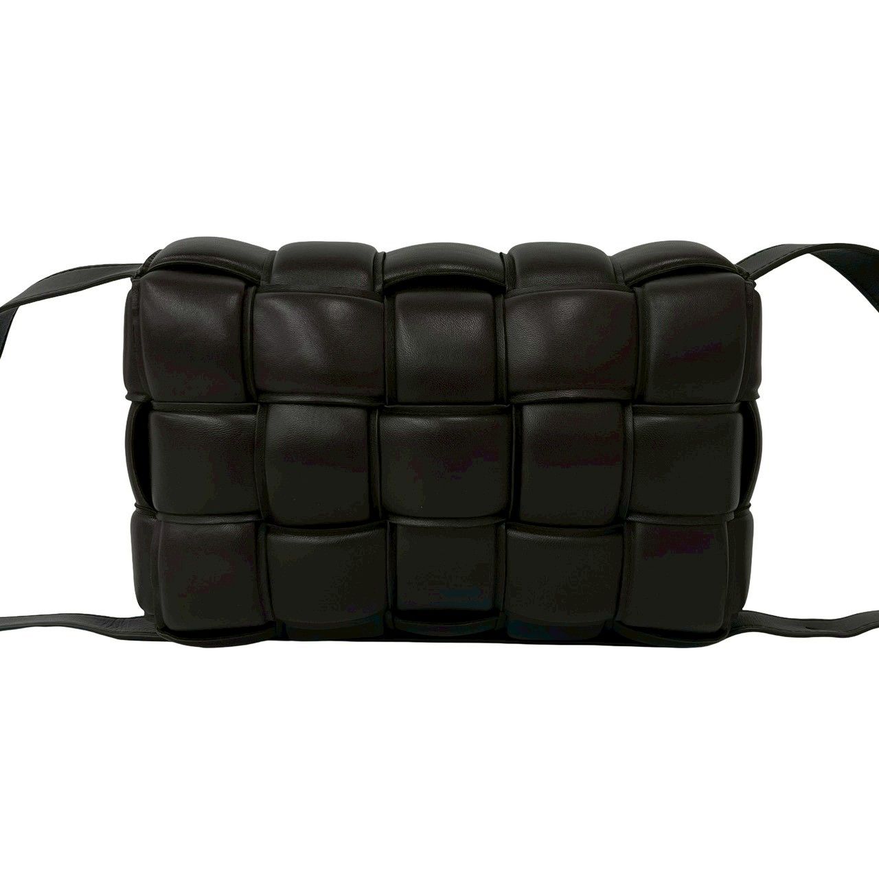 Bottega Veneta Padded Cassette Intrecciato Leather Shoulder Bag Brown — view 3