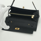 Hermes Kelly Wallet To Go Epsom Noir Black Gold Veau — view 7
