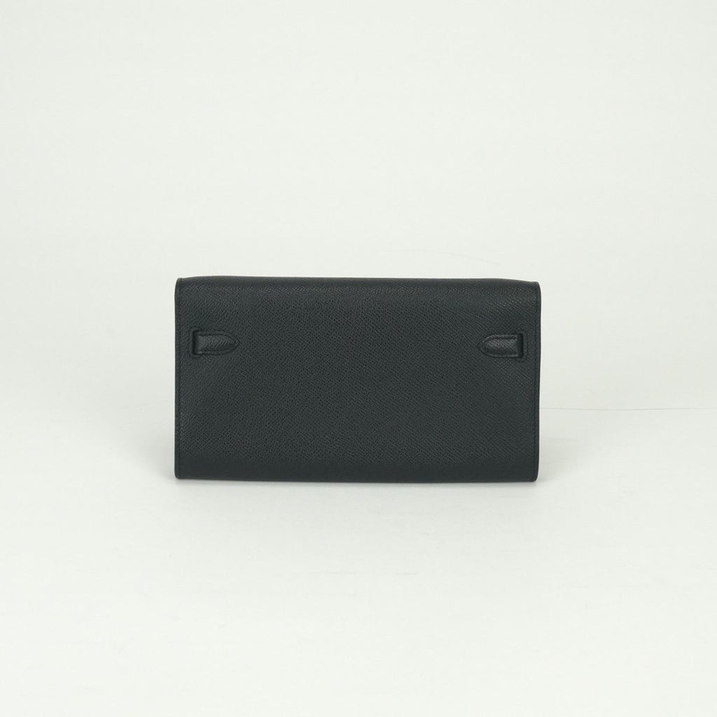 Hermes Kelly Wallet To Go Epsom Noir Black Gold Veau — view 2