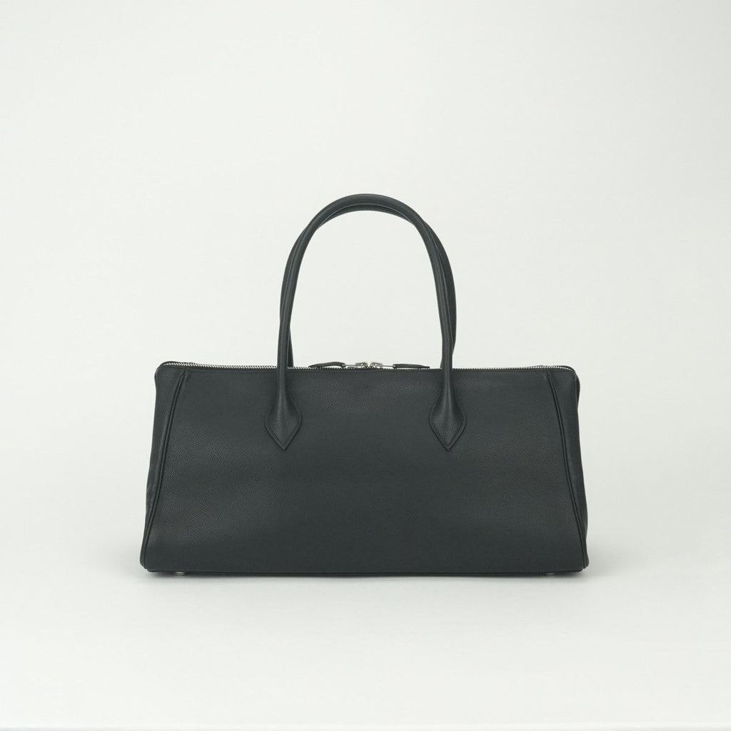 Hermes Paris Bombay 40 Boston Bag Epsom Noir Black Silver Veau — view 3