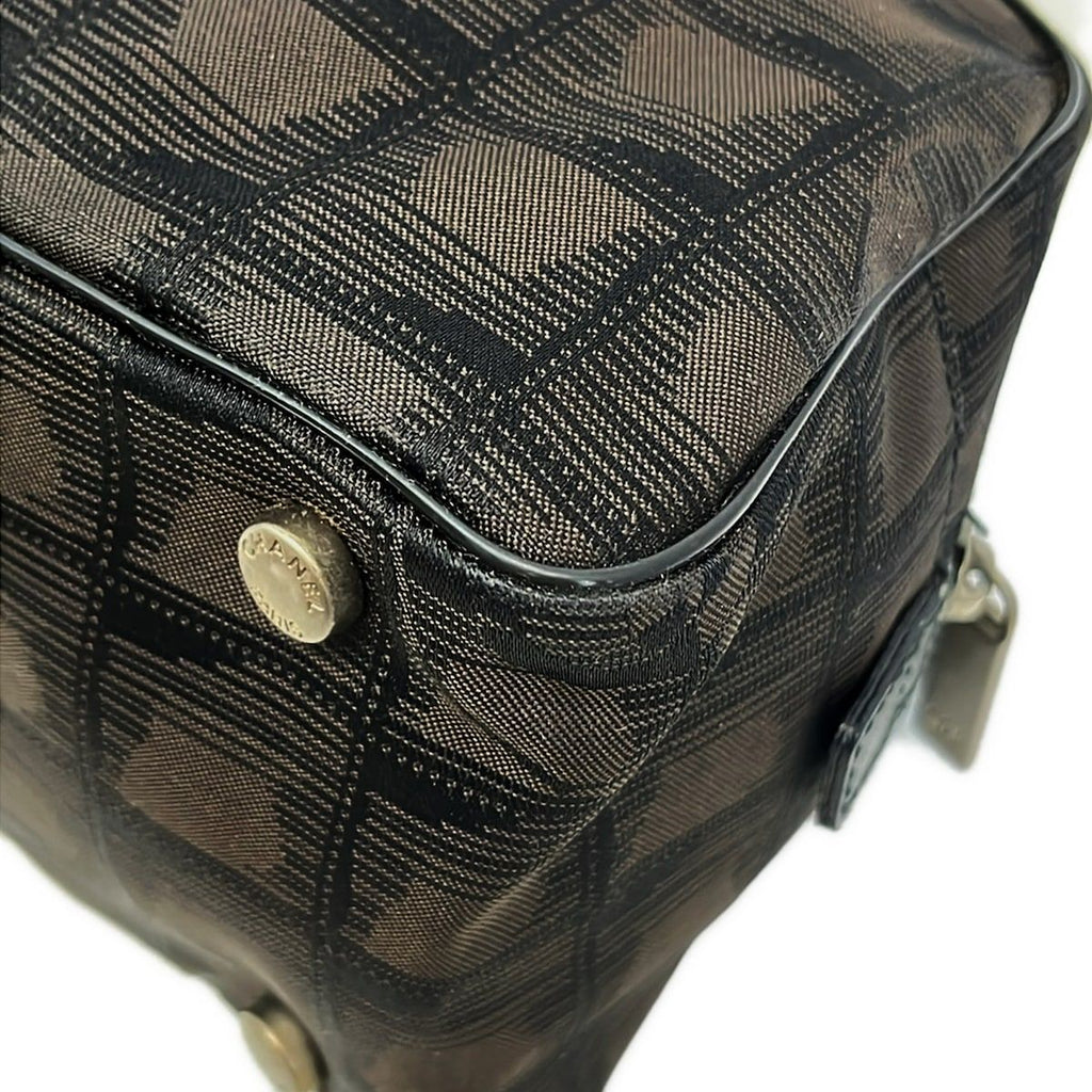 Chanel Handbag New Travel Line Dark Brown Black Leather — view 6