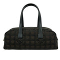 Chanel Handbag New Travel Line Dark Brown Black Leather
