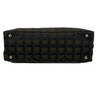 Chanel Handbag New Travel Line Dark Brown Black Leather — view 5