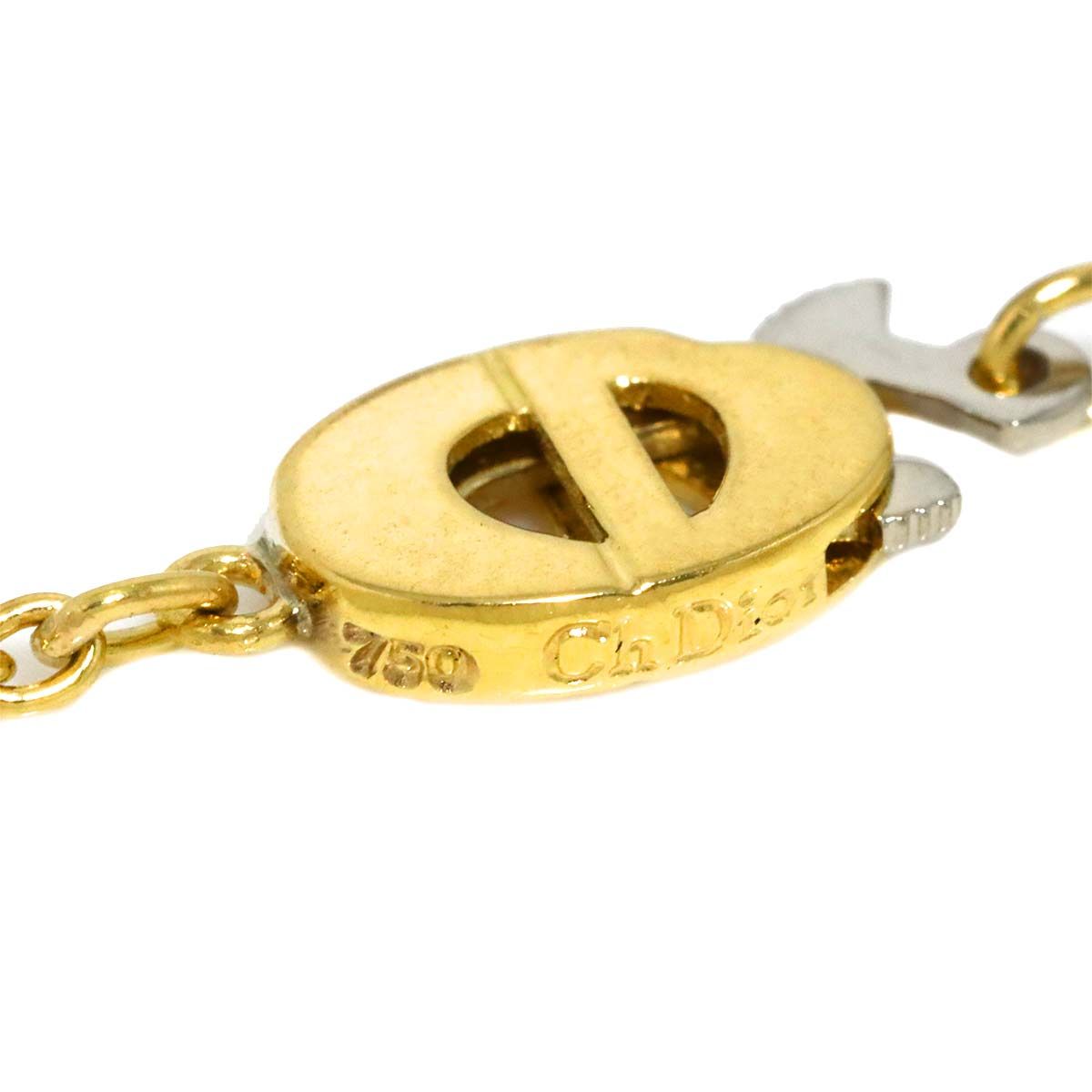 Dior Diamond Necklace 36.5 18k YG Yellow Gold — view 4