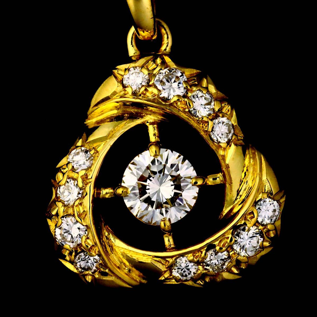 Dior Diamond Necklace 36.5 18k YG Yellow Gold — view 7