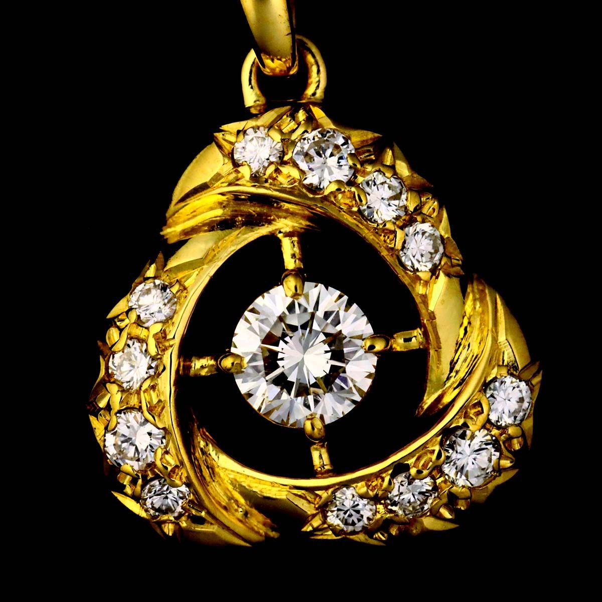 Dior Diamond Necklace 36.5 18k YG Yellow Gold — view 7