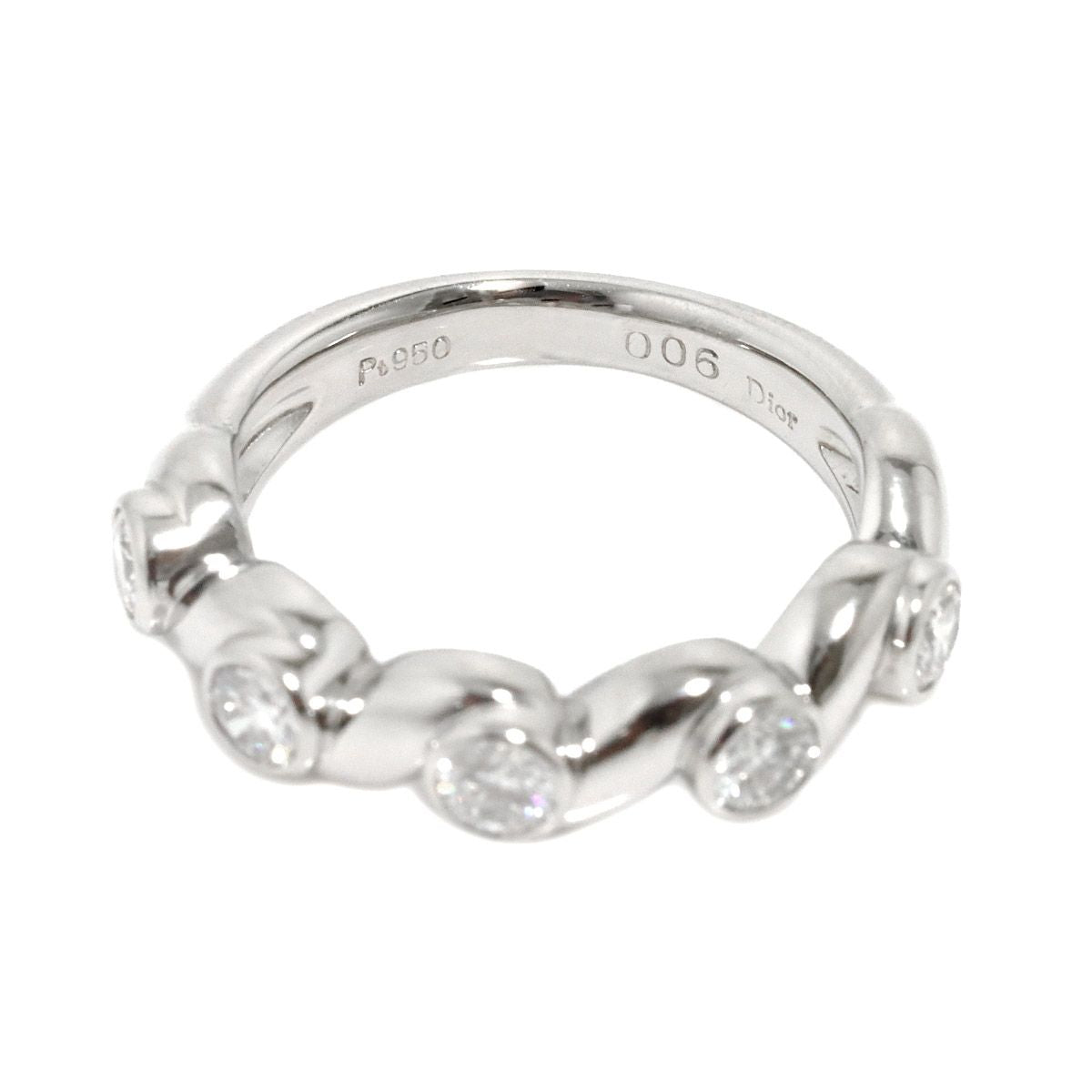 Dior Ring Diamond Pt Platinum — view 3