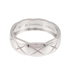 Chanel Coco Crush 59 Ring 18k WG 750 Quilted — view 3