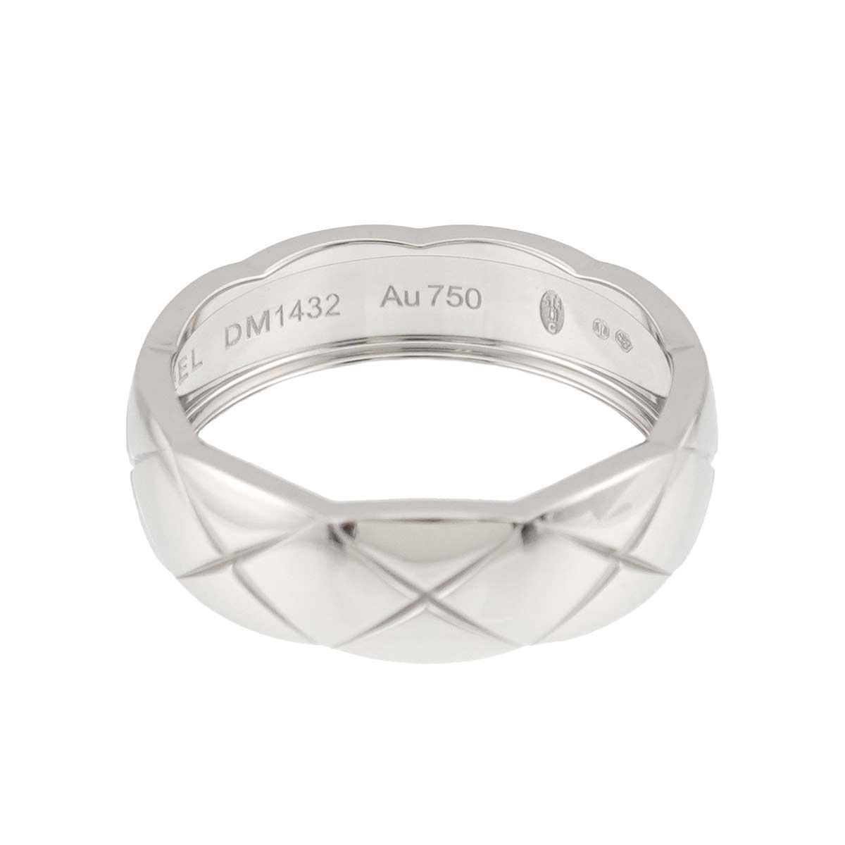 Chanel Coco Crush 59 Ring 18k WG 750 Quilted — view 4