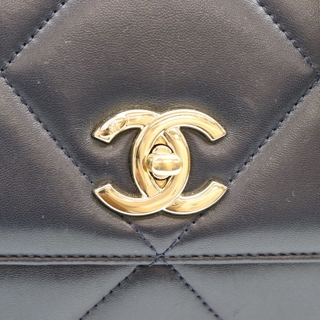 Chanel Black Lambskin Gold CC 2-Way — view 6