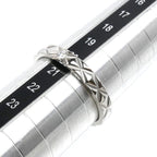 Chanel Platinum Quilted Ring Diamond — view 6