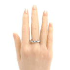 Chanel Platinum Quilted Ring Diamond — view 7