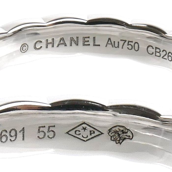 Chanel 18k White Gold Coco Crush Ring — view 5