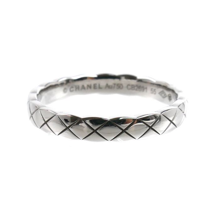 Chanel 18k White Gold Coco Crush Ring — view 3