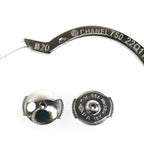 Chanel 18k White Gold Camellia Earrings — view 3