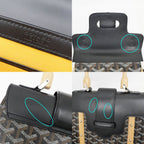 Goyard Saigon PM Black Hand Shoulder 2-Way Bag Canvas Leather — view 8