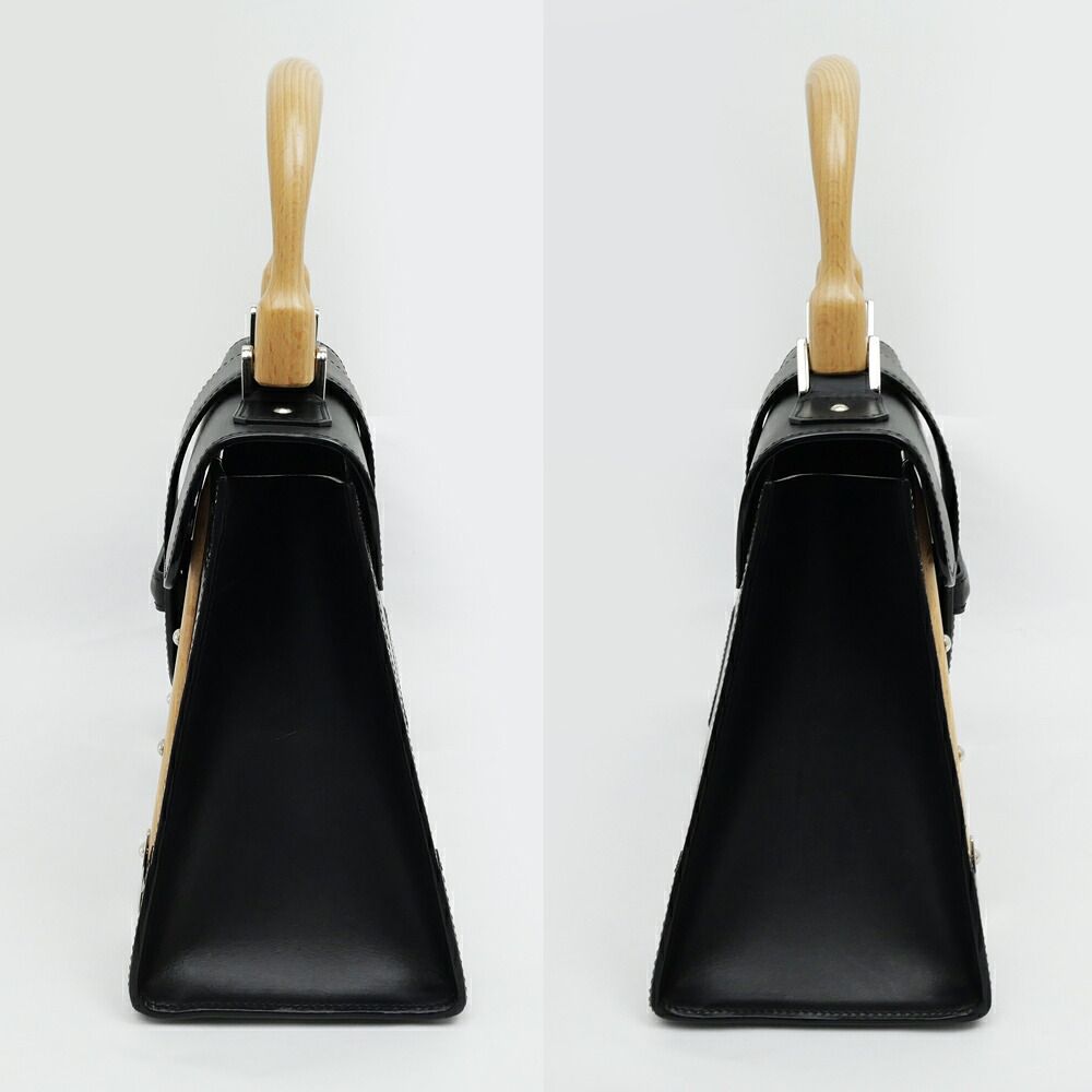 Goyard Saigon PM Black Hand Shoulder 2-Way Bag Canvas Leather — view 2