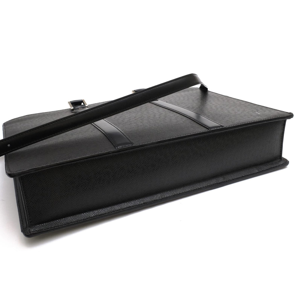 Louis Vuitton Briefcase Business Leather Black Porte Documents Lozan 2-Way — view 6