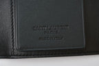 Saint Laurent Key Case Leather Black Gold Key Holder — view 5