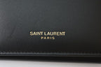 Saint Laurent Key Case Leather Black Gold Key Holder — view 3