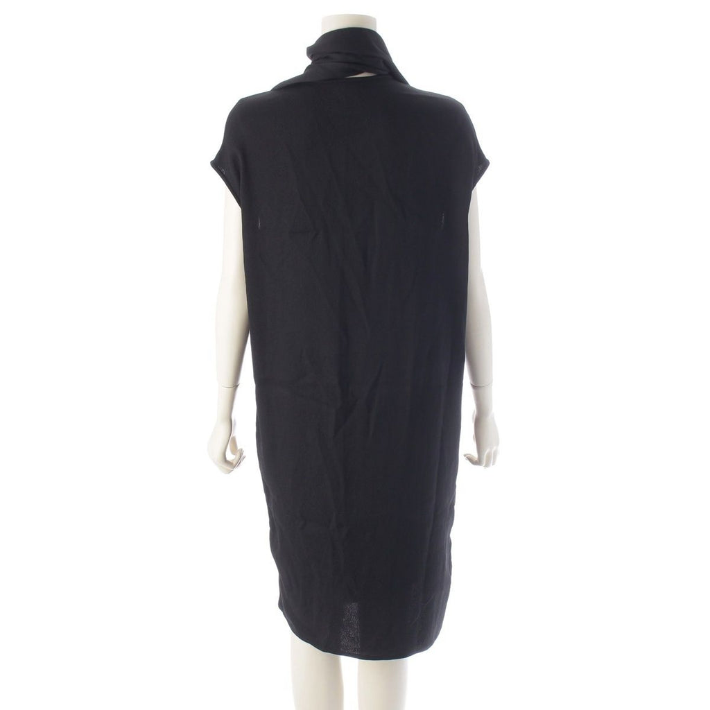 Hermes Rayon Silk Sleeveless Dress Black 34 — view 4