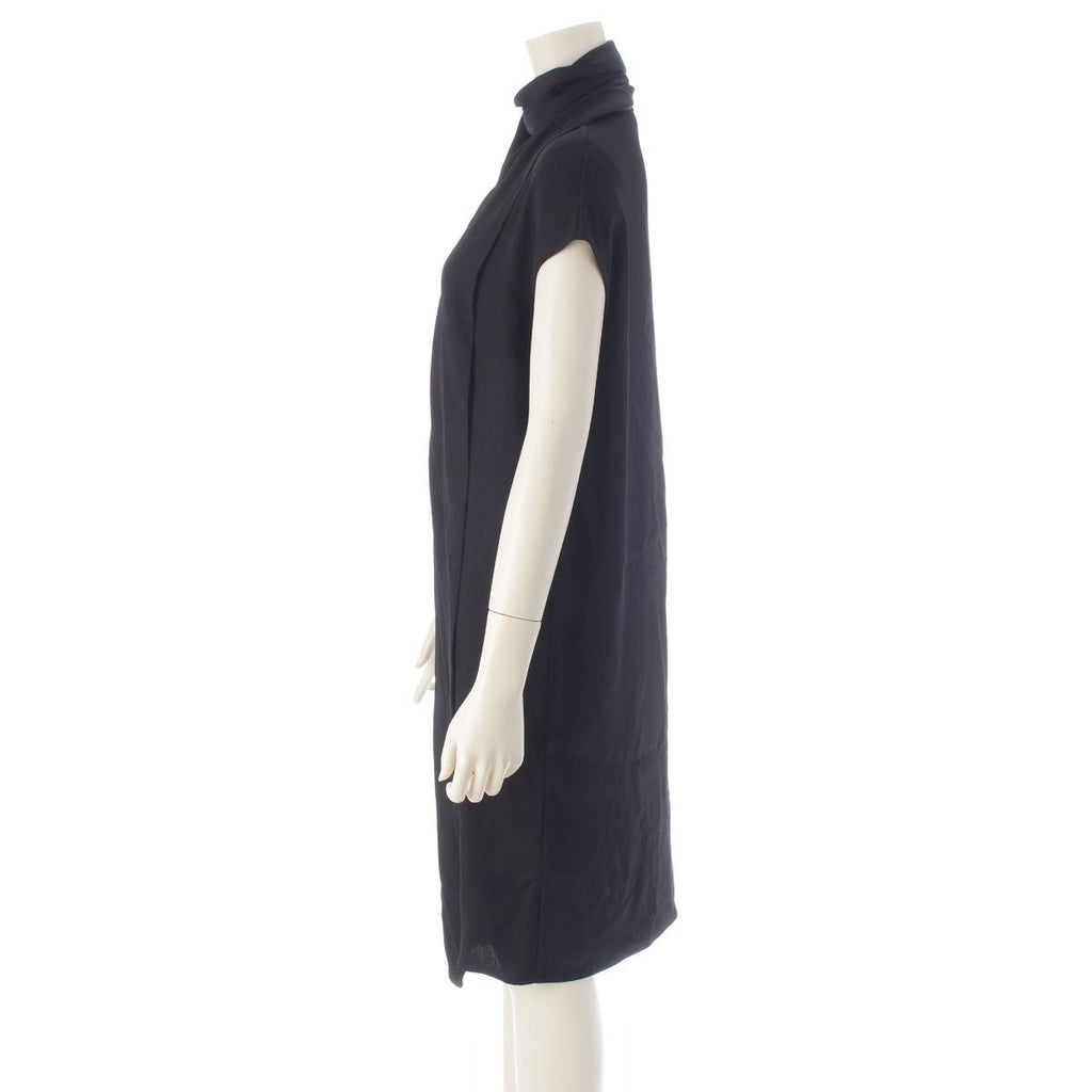 Hermes Rayon Silk Sleeveless Dress Black 34 — view 3
