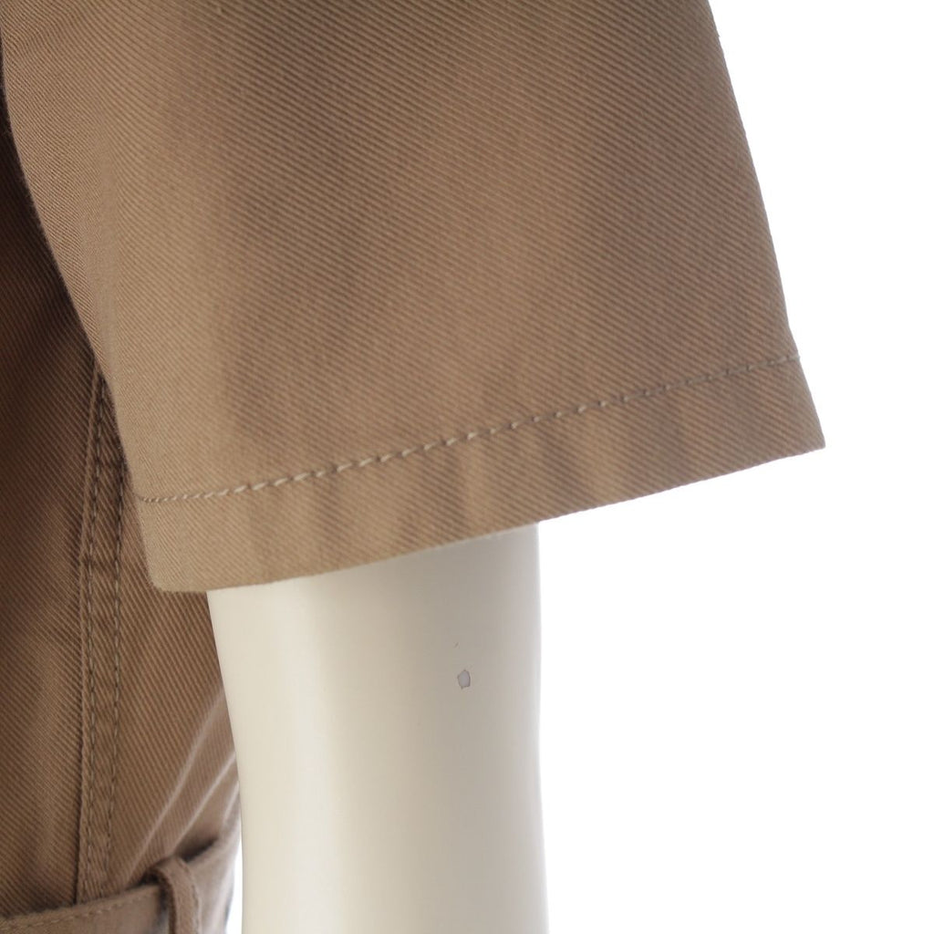 Dior Cotton Logo Belt Short Sleeve Dress Midi Beige 38 — view 6