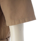 Dior Cotton Logo Belt Short Sleeve Dress Midi Beige 38 — view 6