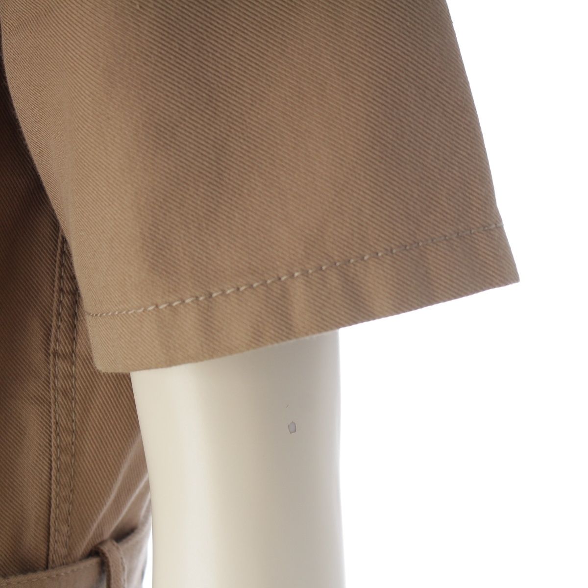 Dior Cotton Logo Belt Short Sleeve Dress Midi Beige 38 — view 6