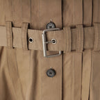 Dior Cotton Logo Belt Short Sleeve Dress Midi Beige 38 — view 7