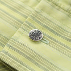 Hermes Striped Long Sleeve Shirt Top Green 43 — view 8