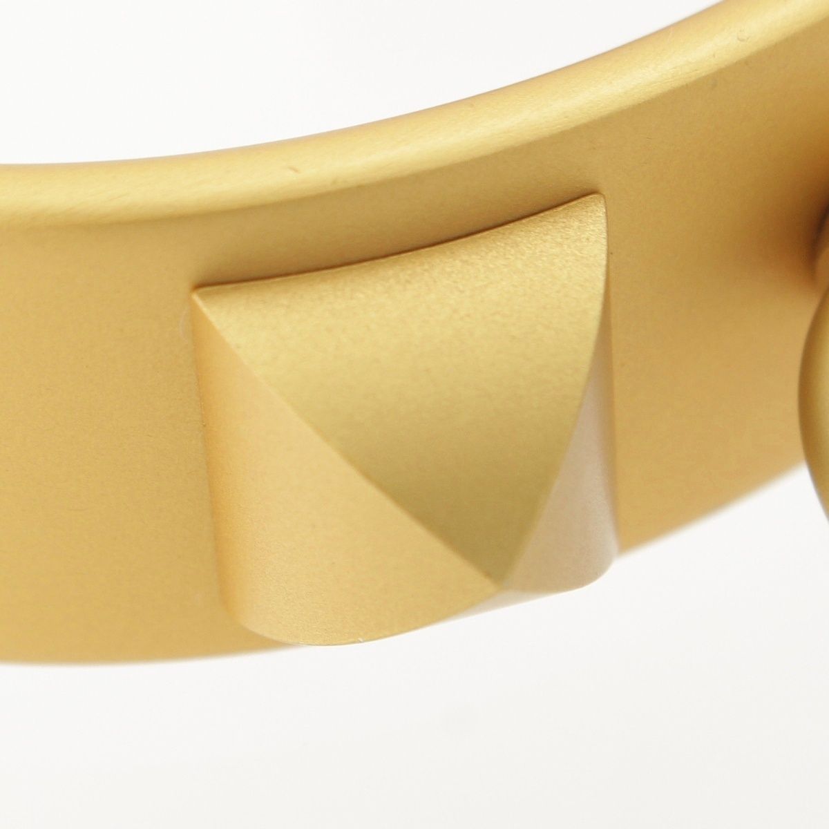 Hermes Collier de Chien Bangle Bracelet Gold — view 7