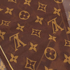 Louis Vuitton Silk Monogram Leopard Sheer Scarf Brown — view 6