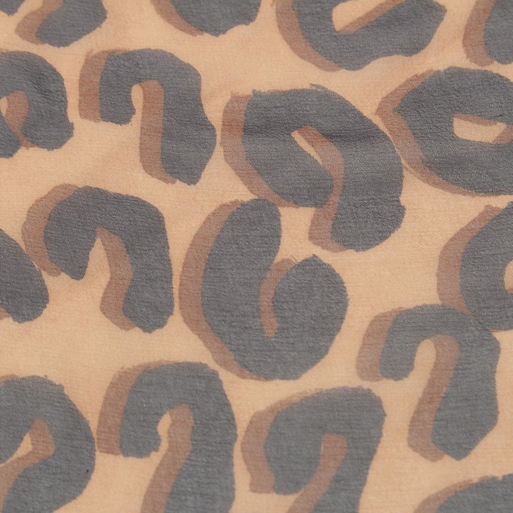 Louis Vuitton Silk Monogram Leopard Sheer Scarf Brown — view 4