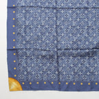 Louis Vuitton Silk Monogram Denim Scarf Blue — view 4