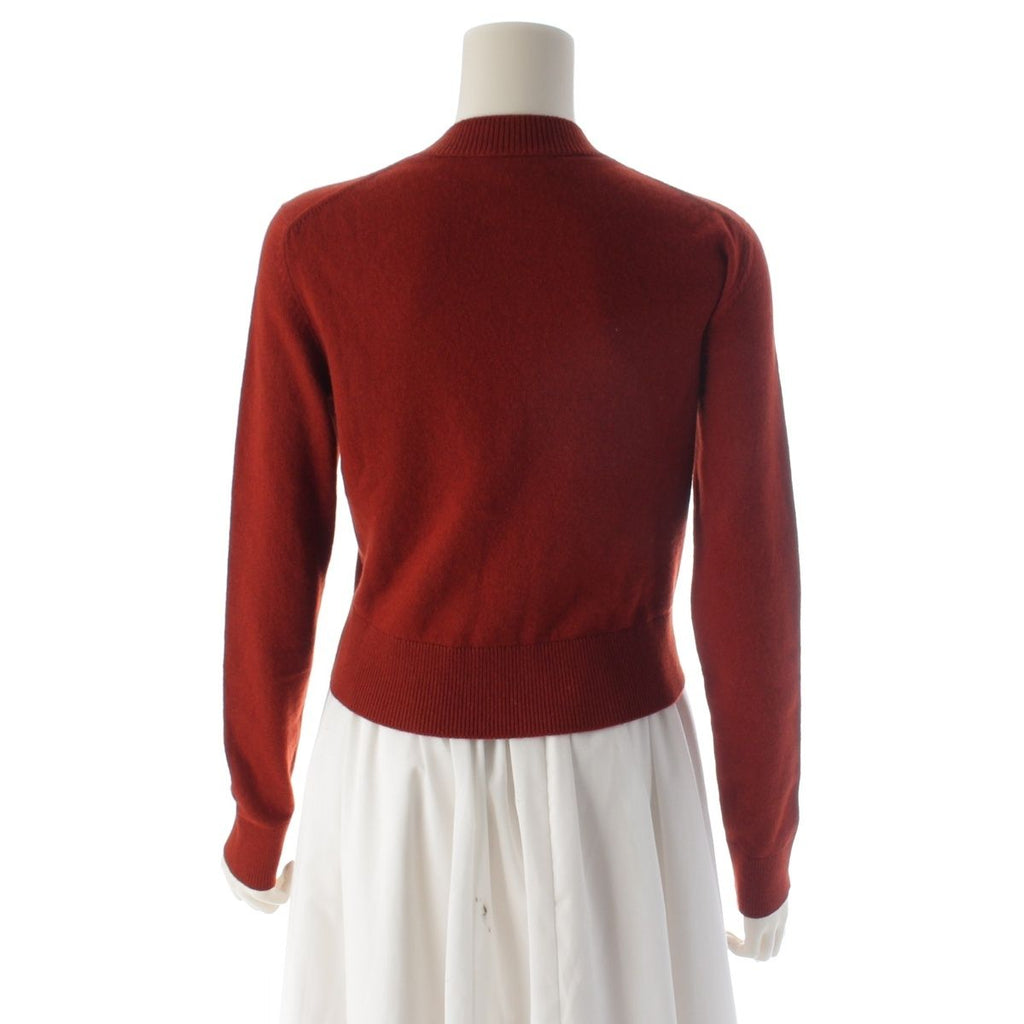Chanel 18k Cashmere Coco Button Long Sleeve Cardigan Red 34 — view 4