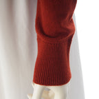 Chanel 18k Cashmere Coco Button Long Sleeve Cardigan Red 34 — view 6