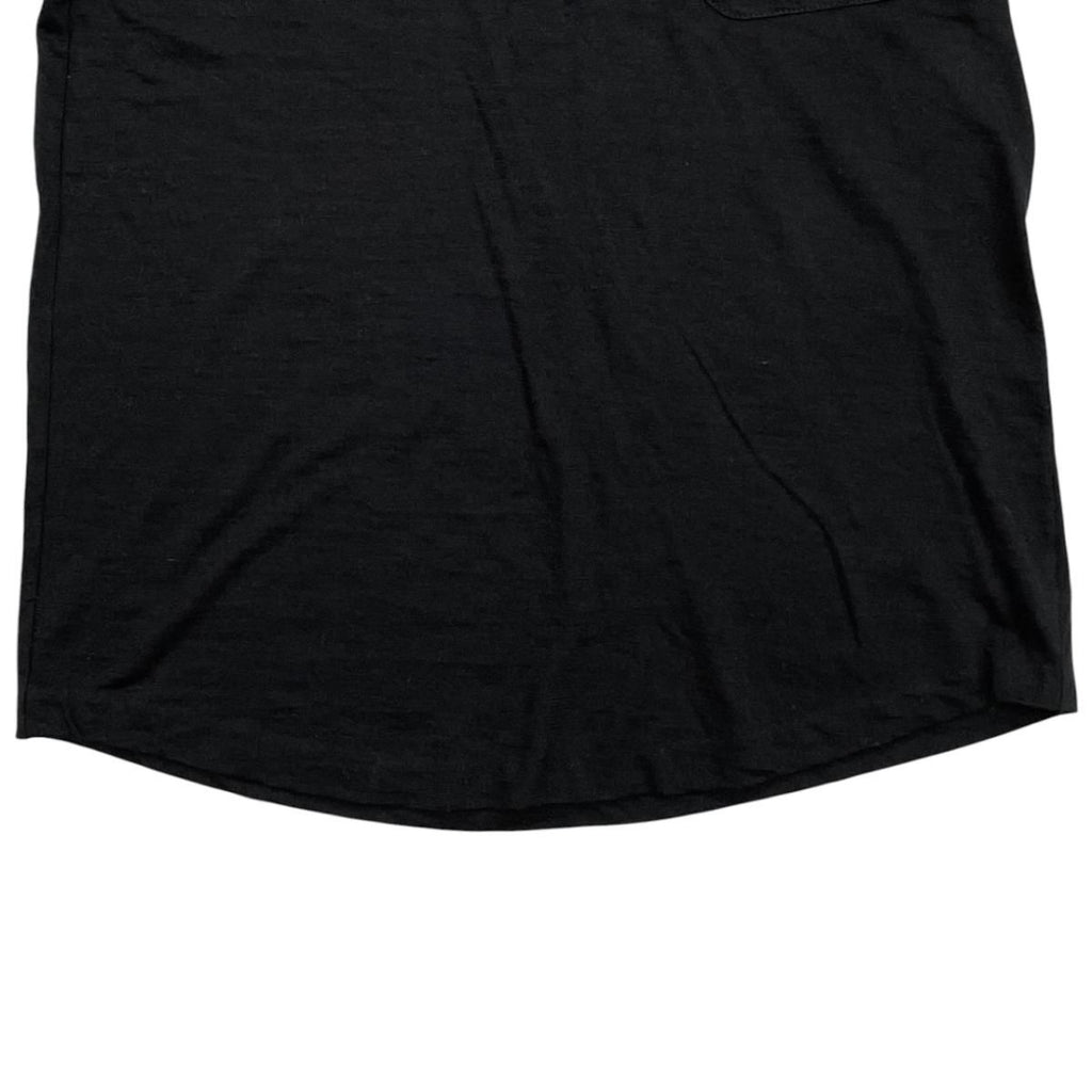Chanel Short Sleeve Top CC Logo Braided Pocket 38 Wool Black — view 4