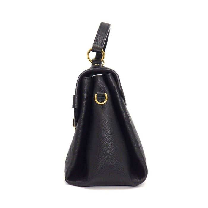 Louis Vuitton Handbag Georges BB Black Monogram Empreinte Leather Gold — view 3
