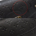 Louis Vuitton Handbag Georges BB Black Monogram Empreinte Leather Gold — view 8