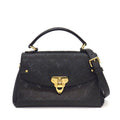 Louis Vuitton Handbag Georges BB Black Monogram Empreinte Leather Gold